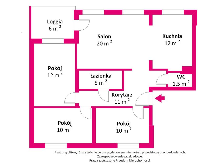 Przestronne, atrakcyjne, 4 pokoje, 81 m², Jabłonna - Widok 4