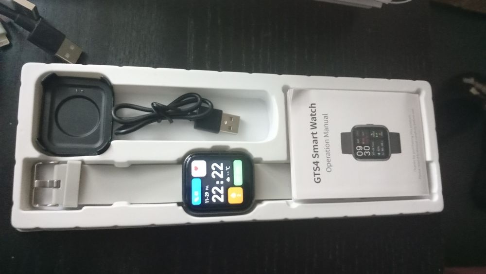 Smartwatch GTS4 NOVO Negociável c/ batimento cardíaco e pedómetro