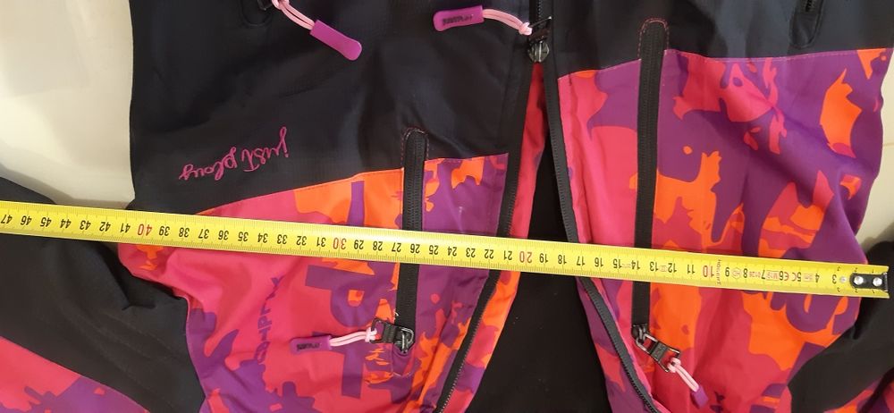 Куртка термо для дівчинки на зріст 140-146+ печатки флісові