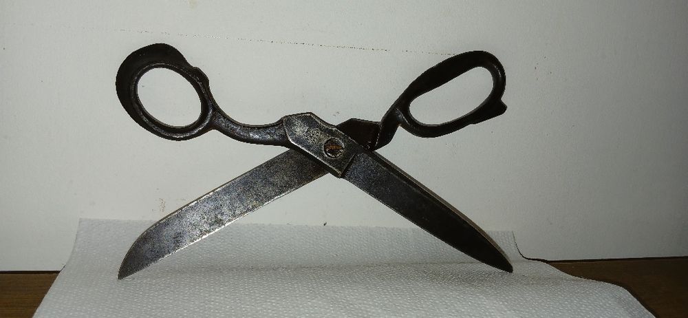 Stare nożyce krawieckie, tapicerskie Gerlach 240