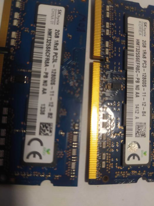 ОПЕРАТИВНА ПАМЯТЬ. DDR3-2GB 1Rx8 PC3L-12800s. RAM ноутбука