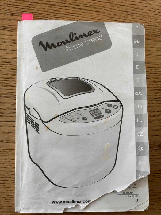 Urządzenie do pieczenia chleba Moulinex