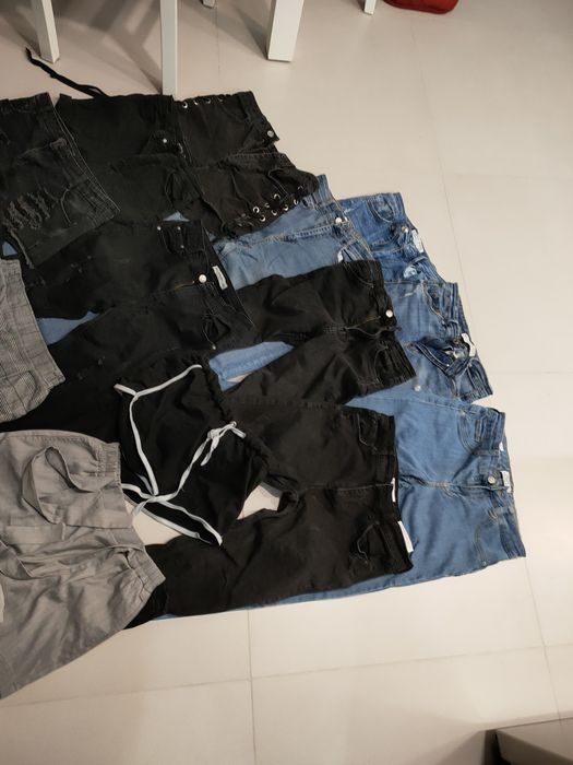 Spodnie dzinsy krotkie spodenki