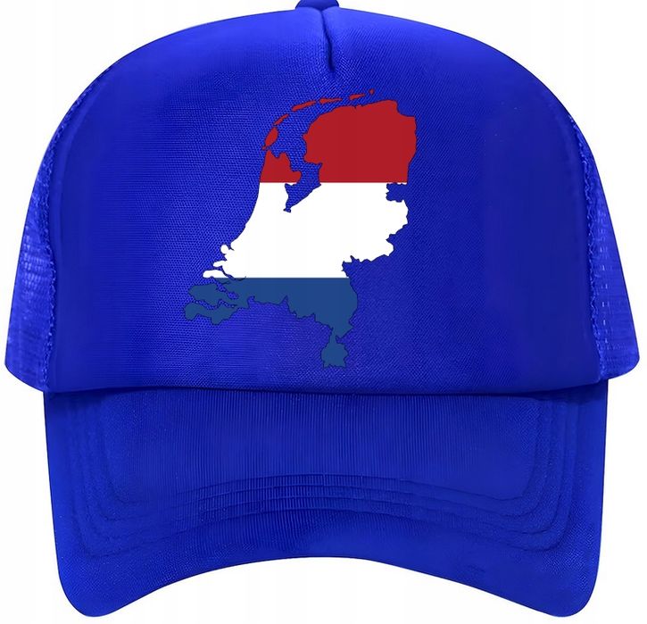 czapka z daszkiem z siatką trucker holandia flaga państwa lato