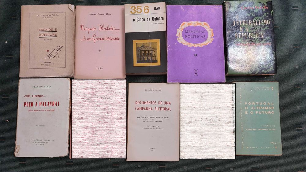 35 Livros e Publicações antigas sobre Politica