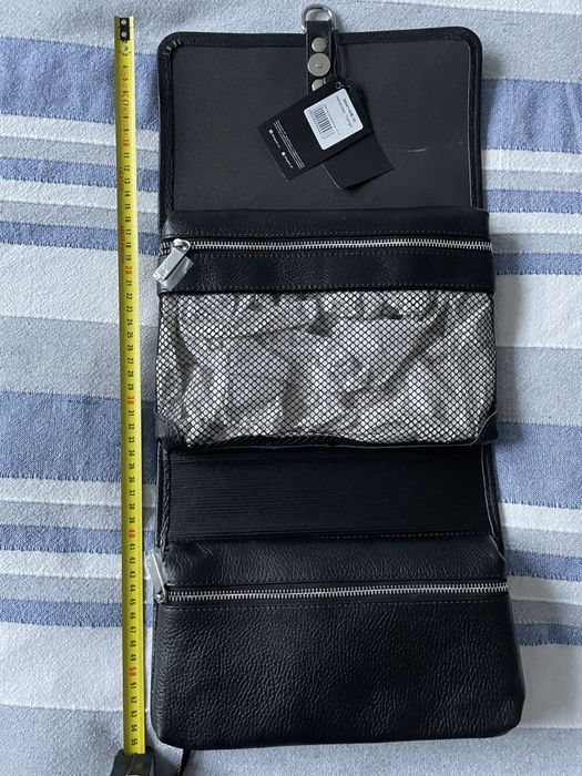 Kosmetyczka skórzana podróżna rozkładana