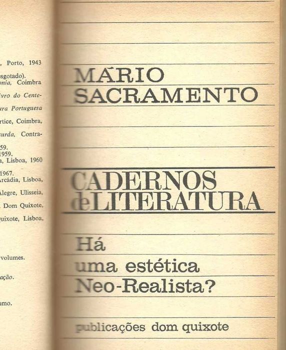 Há uma Estética Neo-Realista? - Mário Sacramento