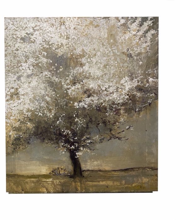 Картина маслом абстрактна, дерево, абстракція пейзаж олія