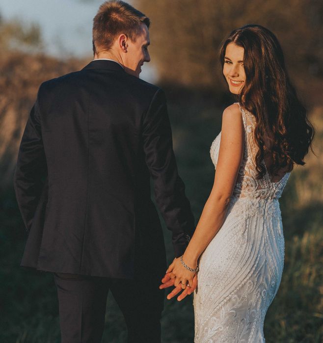 suknia ślubna rybka plus welon gratis!