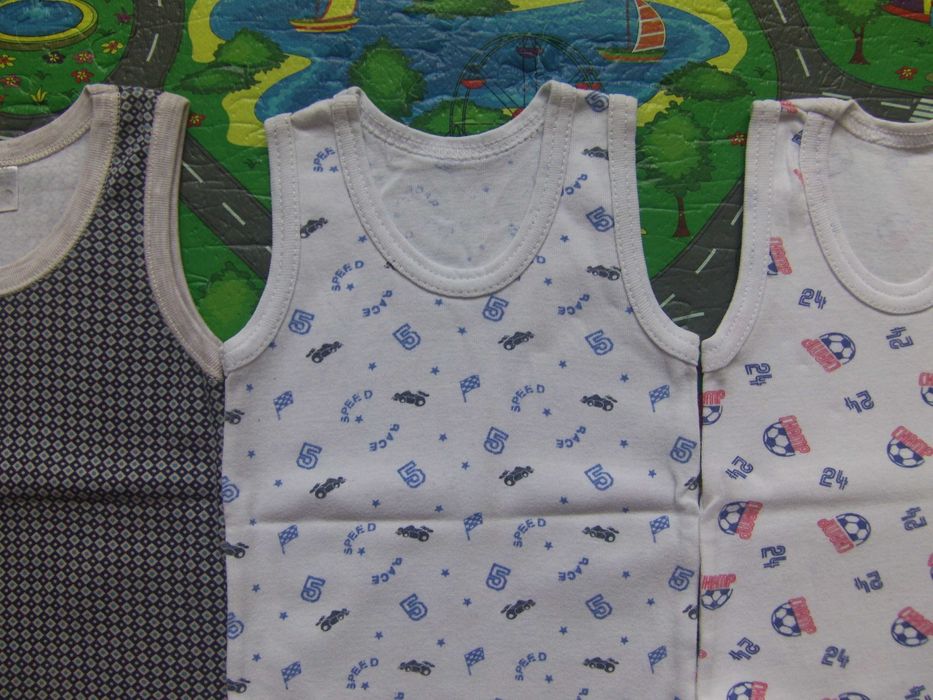 Майка TATOSHKA (татошка) для мальчика (хлопок) рибана