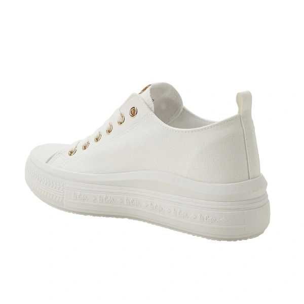 Lee Cooper buty damskie sportowe trampki białe platforma modne