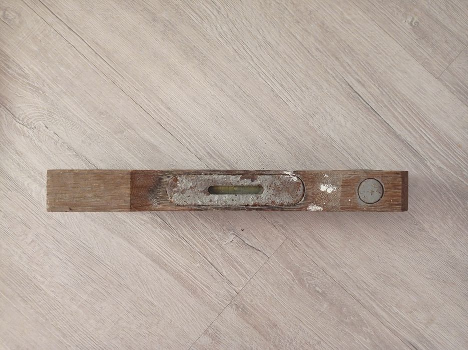 Poziomnica stara drewniana 27 cm