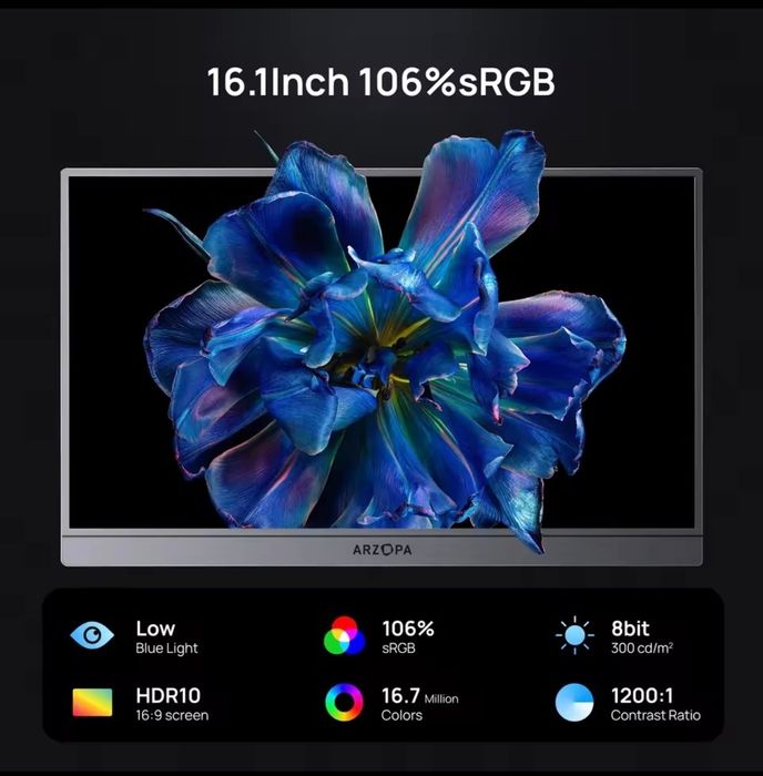 Arzopa Z1FC 16.1"144Hz портативний монітор