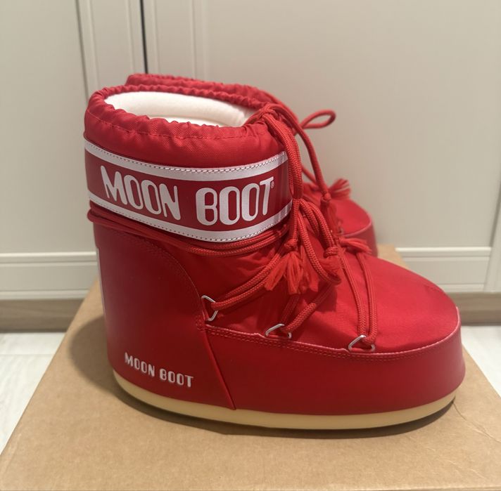 Moon Boot Icon Low śniegowce r. 39/41 czerwone Oryginalne
