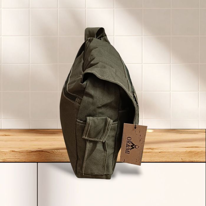 Torba unisex, do pracy szkoły na ramię listonoszka OR&MI