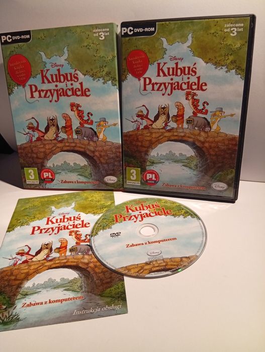 PC - Gra PC Kubuś i Przyjaciele Zabawa z komputerem | Komplet BOX Stan BDB Disney