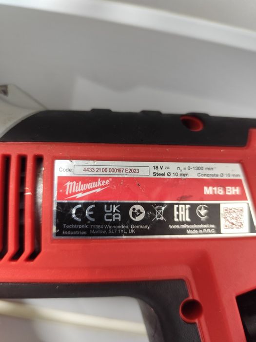 Milwaukee M18 BH акумуляторний перфоратор Мілвоке оригінал