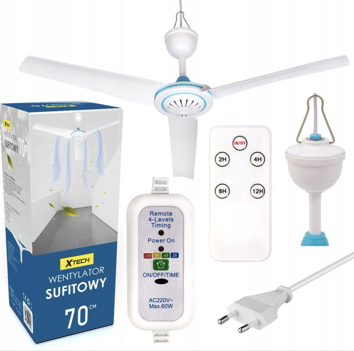 Wiatrak wentylator sufitowy 70 cm 275obr/min PILOT