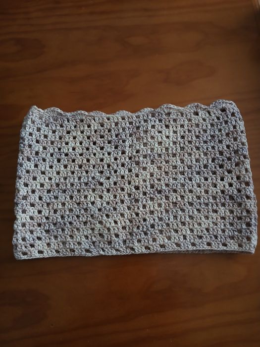 Gola croché em algodão ecológico