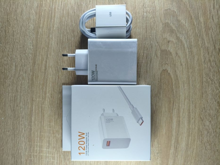 Сетевое зарядное устройство 120W с кабелем Type-C быстрая зарядка 9172