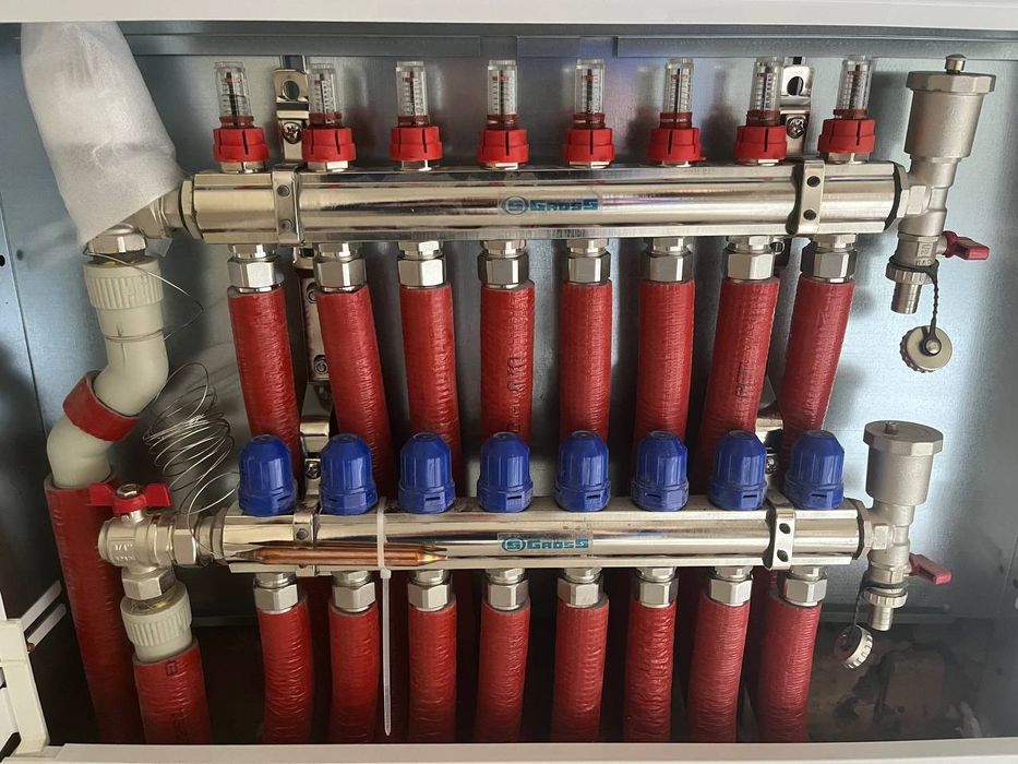 Монтаж опалення, тепла підлога, вода, каналізація . Завіз матеріалів