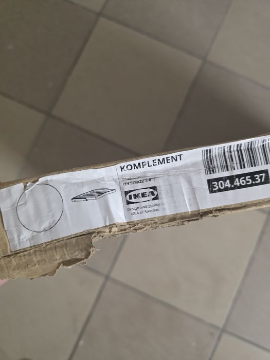 Ikea Komplement Wysuwany wieszak na spodnie 50x58 cm Pax 304.465.37