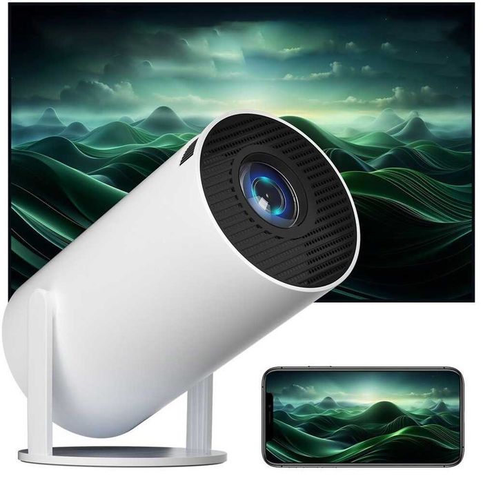 Проектор HY-300 с wifi bluetooth пульт Android 11 домашний кинотеатр