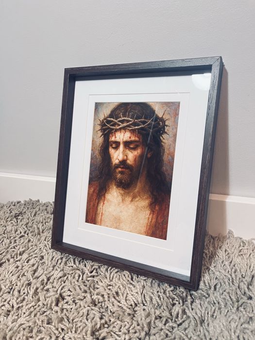 Sw obraz jezus chrystus w koronie cierniowej