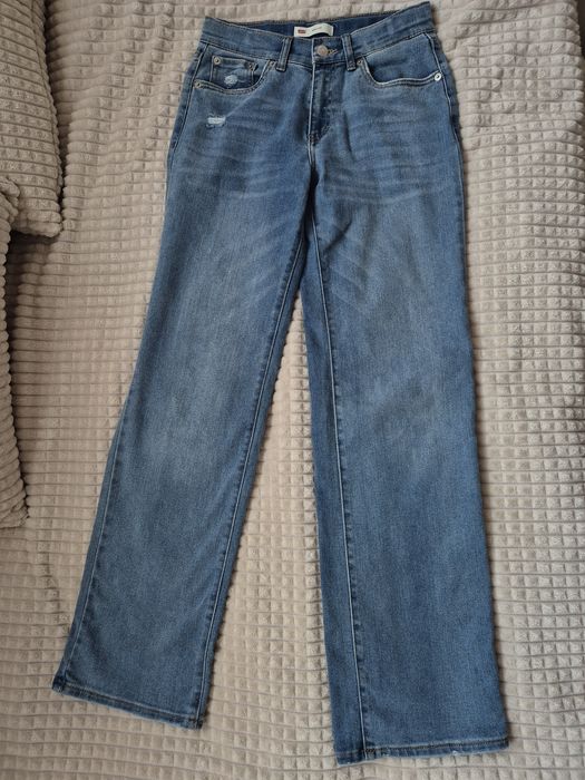 Spodnie jeansy Levis wide leg dziecięcy fason