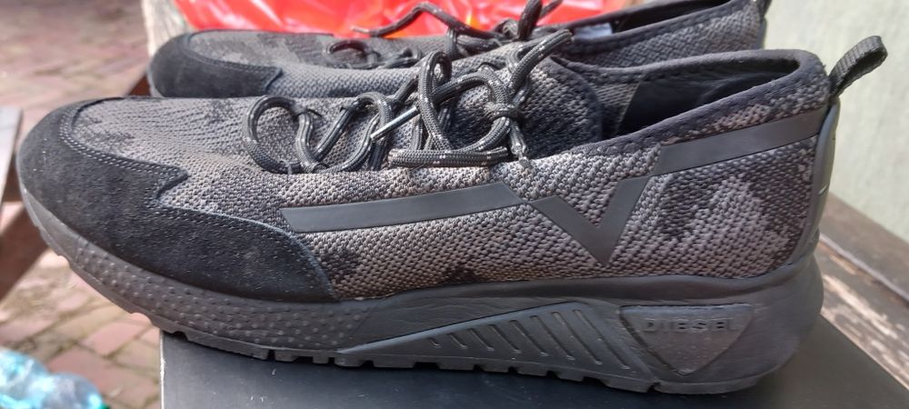 Buty DIESEL S-KBY low sneakersy Mesh Grey Camouflage roz.43