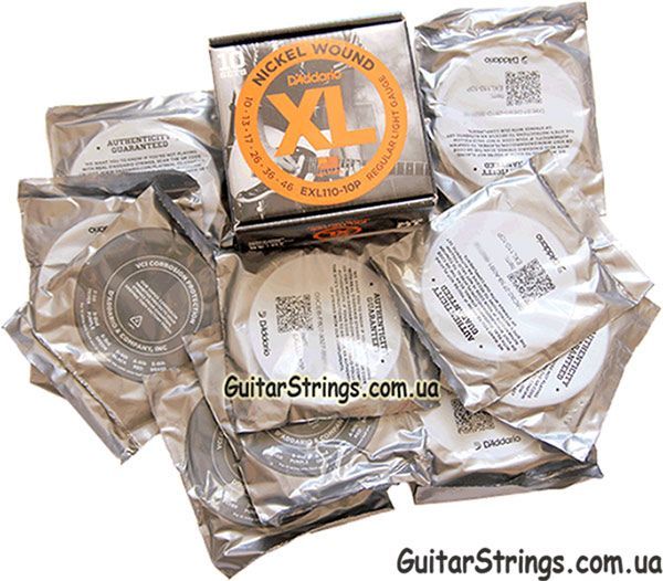 Струны D'Addario EXL, XSE, XTE, EPN для электрогитары, Оригинал США