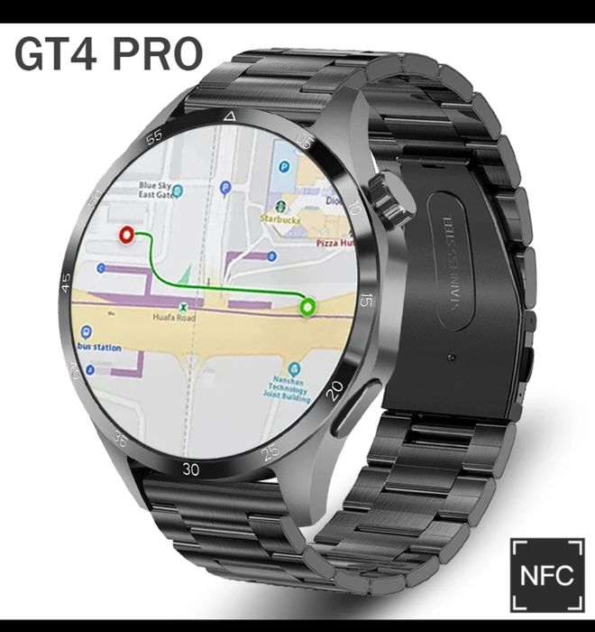 Смарт часы GT4 PRO. NFC, GPS, AMOLED.: 1 300 грн. - Смарт годинники ...