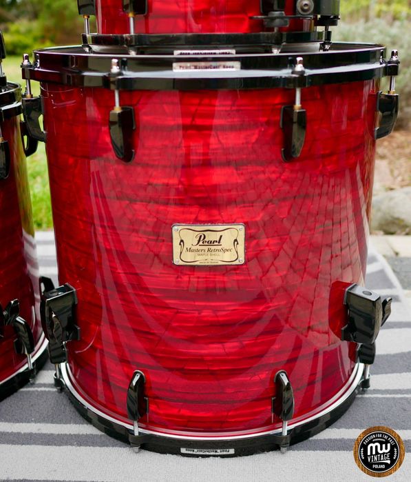 ‼️ Perkusja Pearl Masters Retrospec MSX 22”, 10", 12", 14", 16” Red Onyx ‼️