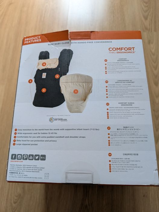 Ergobaby mochila porta bebés marsúpio