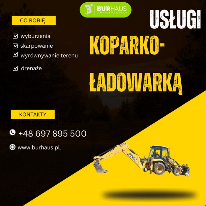 Usługi koparko-ładowarką
