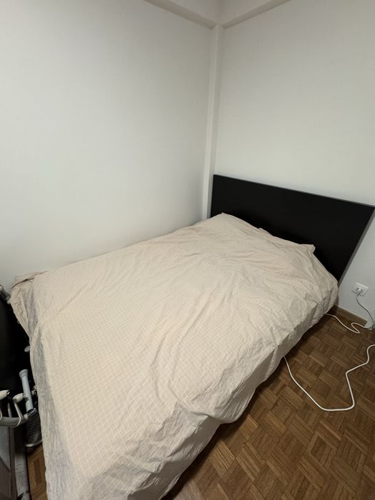 Cama IKEA MALM 140x200 + Gavetas + Estrado + Colchão Molaflex