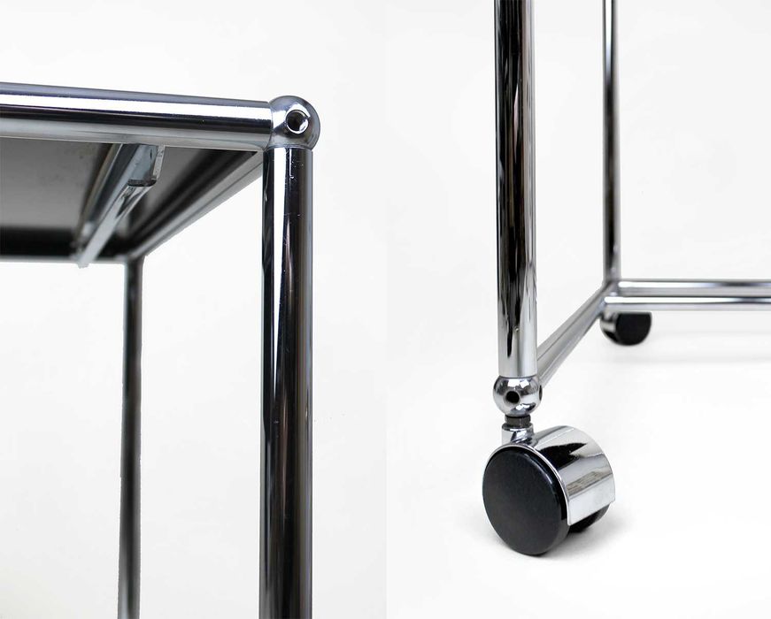 Biurko USM Haller vintage mid-century modern chrom bauhaus