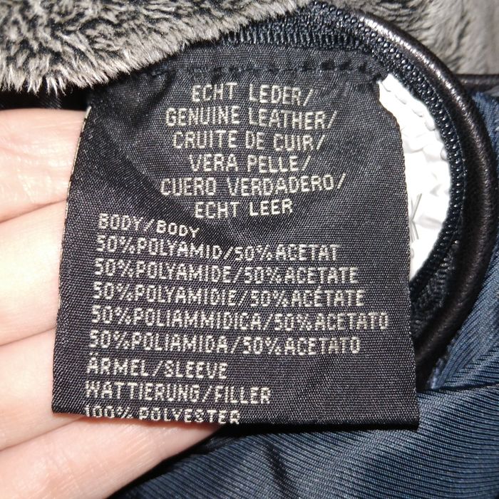 Kurtka zimowa pierre cardin skóra jagnięca