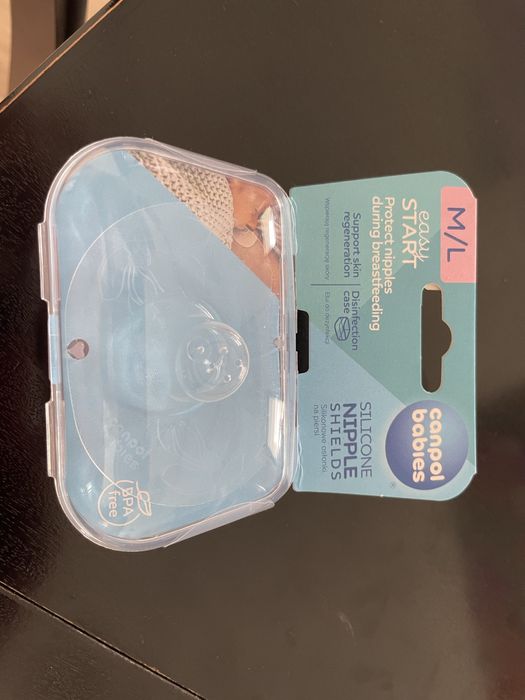 Nowe nakładki na sutki kapturki do karmienia Canpol Babies M/L