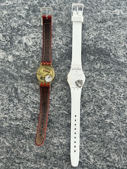 Сет із 2-х годинників Swatch (Swiss Made) — Вінтажна класика
