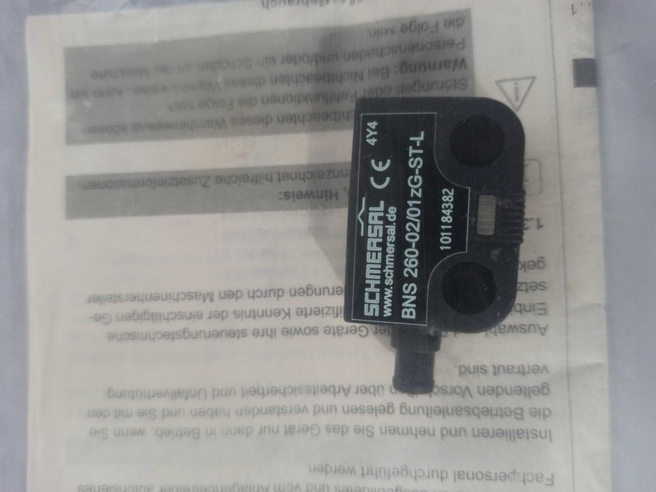 Przełącznik bezpieczeństwa Schmersal BNS 260-02/01ZG-ST-L