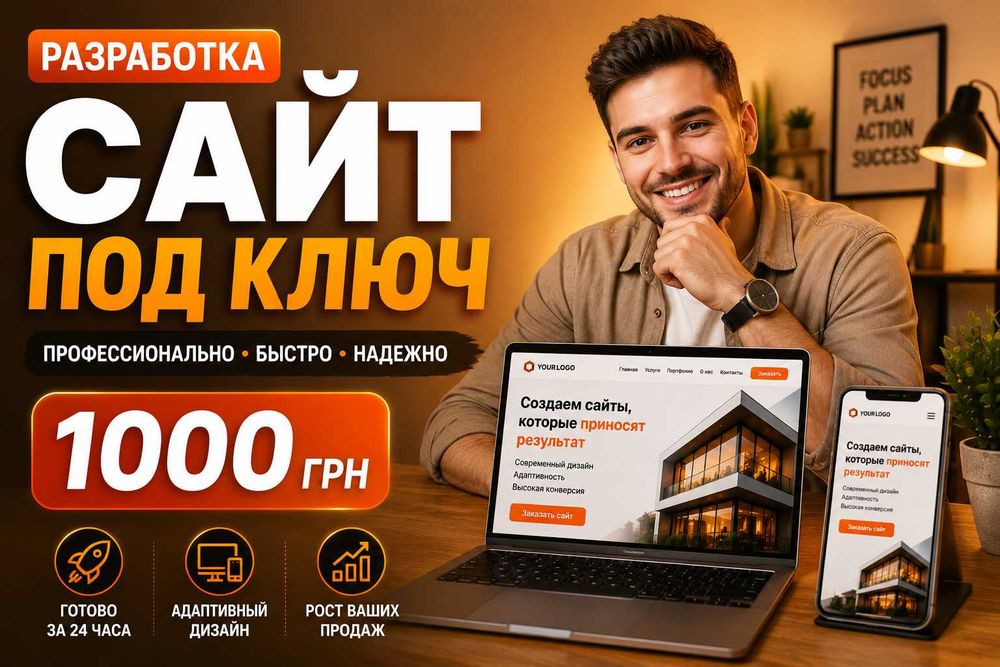 Створення сайт під ключ. Лендинг. Створення сайтів для магазину