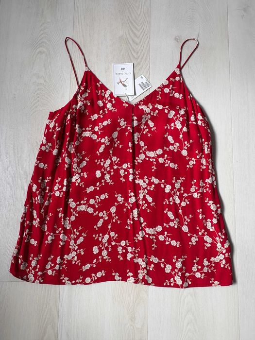 nowy z metką wiskozowy top na ramiączkach H&M rozm 40