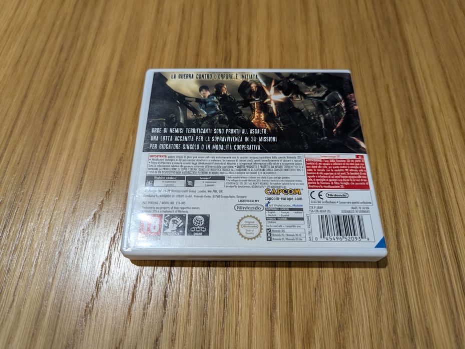 Resident Evil Mercenaries Nintendo 3ds PAL гарний стан