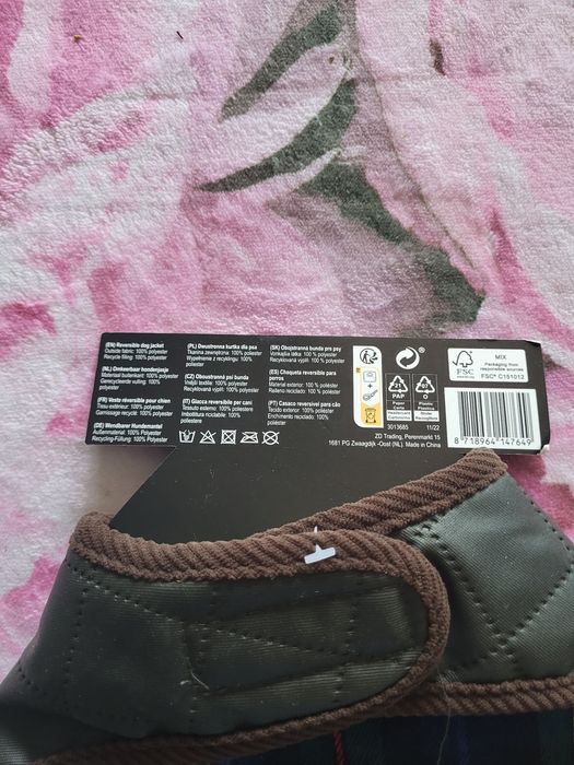 Dwustronna kurtka dla psa S-28cm