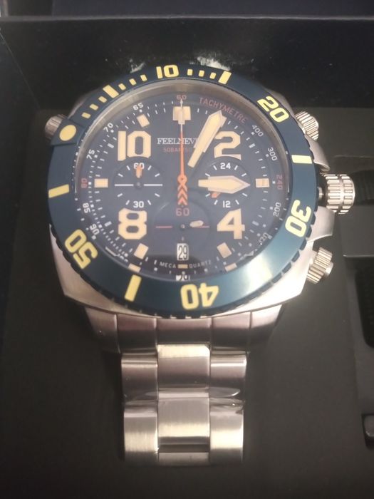 Zegarek kwarcowy z zaworem helowym, Diver Chronograph.