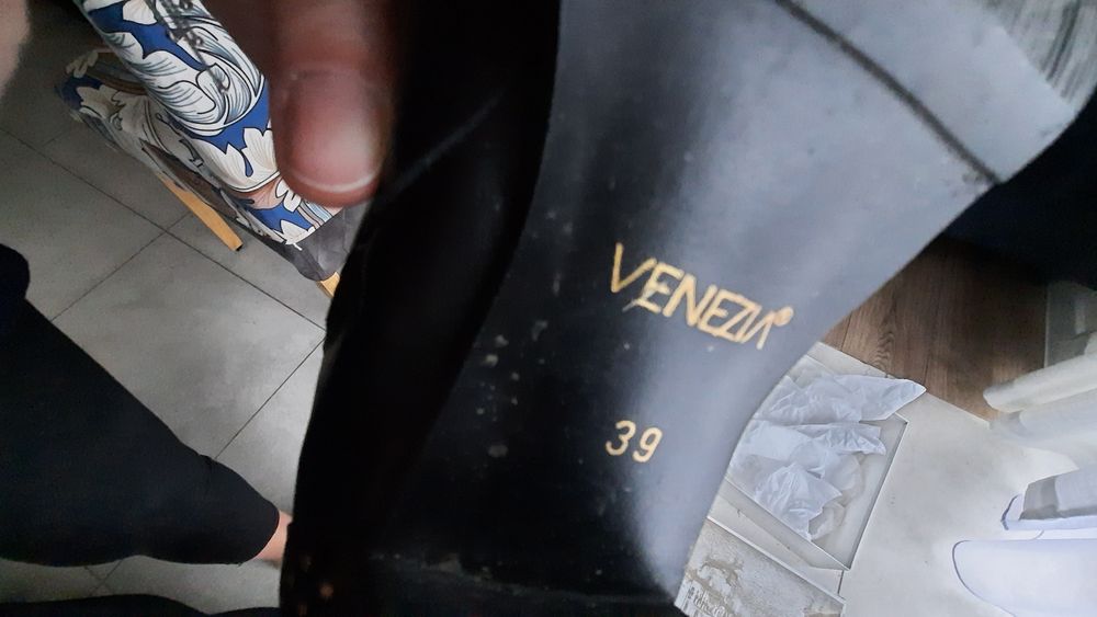 Venezia skórzane kozaki rozmiar 39