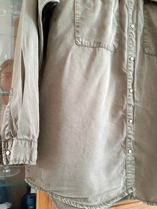 Stradivarius koszula khaki stylowa 38 40
