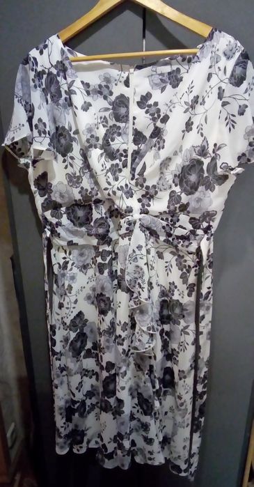 Нарядна шифонова сукня батал шифоновое платье