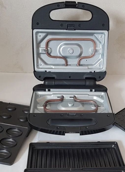 Мультимейкер 4в1 бутербродница сендвичница вафельница Rainberg RB-5408